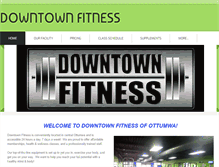 Tablet Screenshot of downtownfitnessottumwa.com